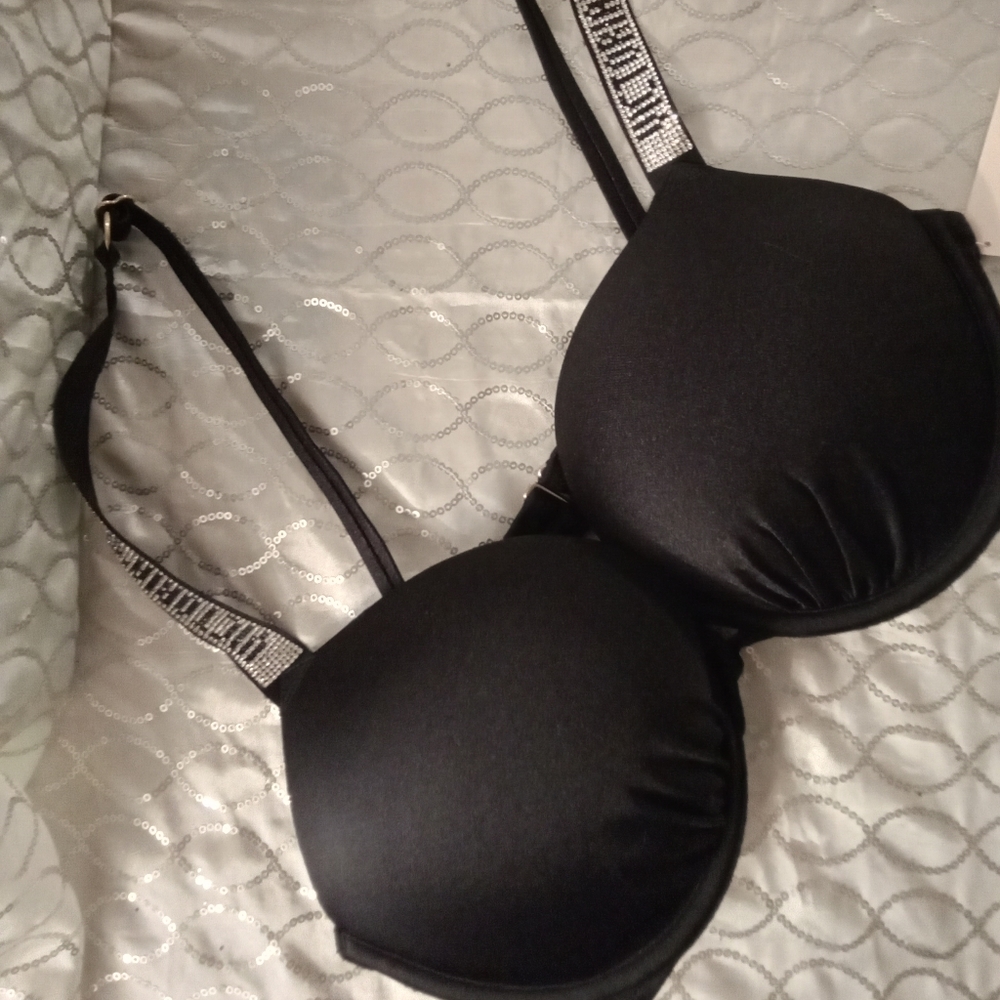 NWT Victoria Secret push up bling bikini top